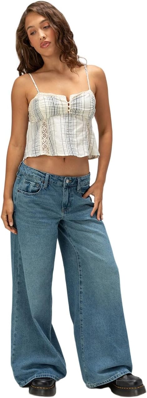 RSQ Womens Low Rise Baggy Jeans