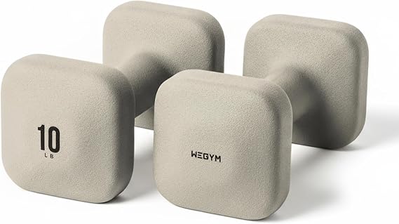 WeGym Square Dumbbells for Home Gym, Hand Weights for Strength Training