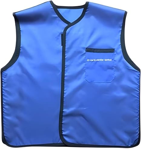 Blue X-ray Protective Lead Vest Dental Apron Shields(0.5mmpb,55x60cm)