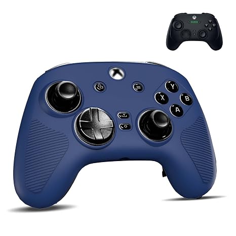 FIOPAZ for Razer Wolverine V3/V3 Pro Silicone Case, Soft Skin for Razer Wolverine Pro V3 Tournament Edition Wireless Cover, Drop, Dust and Scratch Resistant Protector, Blue