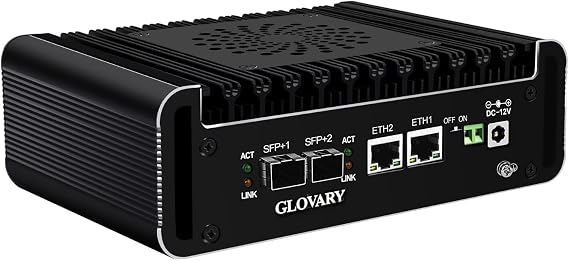 N305 Mini PC, Dual 10GB SFP+ Micro Firewall Appliance, 2 x i226V 2.5GbE LAN, DDR5 8GB RAM 256GB NVMe SSD, AES-NI, OPNsense Hardware, TypeC Port, TF Card Slot, SPK/MIC
