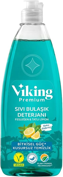 Viking Premium Bulaşık Deterjanı Fesleğen & Limon 750 ml