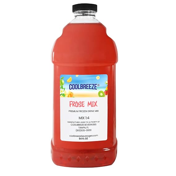 Cool Breeze Beverages Ready to Use Slush Mix (Frozen Rose), Frose, 1/2 gal