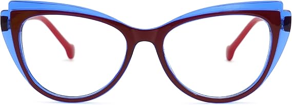 Zeelool Stylish Cat-eye Glasses Frame with Non-prescription Clear Lens for Women