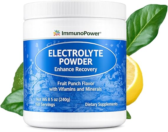 Daily Electrolyte Powder Drink Mix Fruit Punch, 60 Servings Hydration Powder with 6 Key Electrolytes, Vitamins and Trace Minerals Keto Friendly, Vegan, Non-GMO and Sugar-Free