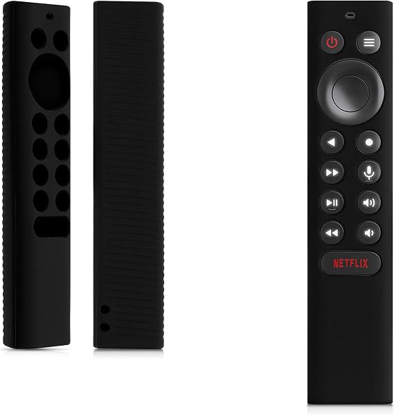 kwmobile Remote Control Case Compatible with Nvidia Shield TV Pro / 4K HDR Case - Silicone Case for TV Accessories in Black