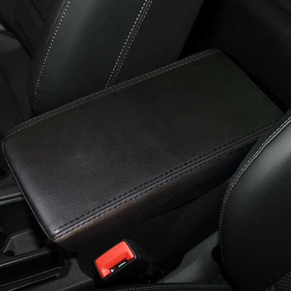 O SHI CAR Center Console Cover for Honda Accord 7th Gen 2003 2004 2005 2006 2007,Microfiber Leather Armrest Covers,Customized Armrest Cover Leather Arm Rest Covering for Car,Black