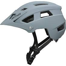 Bike Helmet Men Women, Lightweight MTB Cycle Helmet with Detachable Visor, Adjustable Mountain Road Bicycle Helmet with Dial Fit, Safety Certified Cycling Helmet for Adult Youth