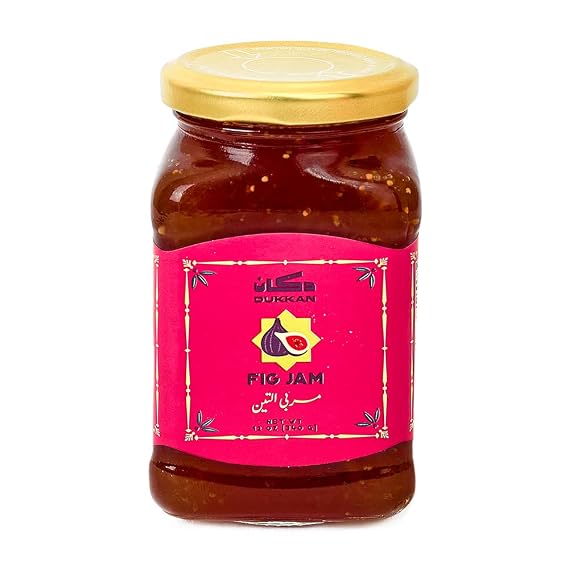 Dukkan All-Natural Fig Jam Spread (12 oz) | Homemade & Sustainably Sourced - Sweet, Warm & Rich Flavor Profile - No High-Fructose Corn Syrup