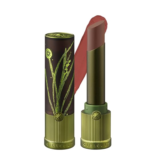 GIRLCULT Matte Lipstick, Velvet Matte Finish, Alternative Lip Color S02 | Muted Nude Brown, Easy Everyday Neutral, Buildable Color, Comfortable Long Wear, Everyday Makeup