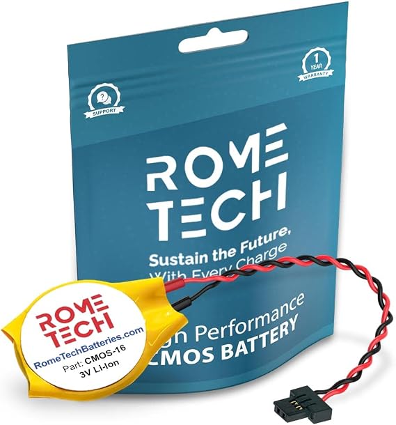 Rome Tech CR2032 CMOS Battery for Awow Ax41 Motherboard