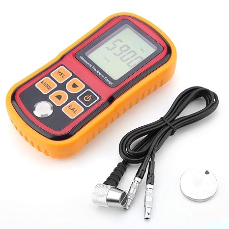 Thickness, 1.2-300mm Ultrasonic Thickness Steel Width Testing Monitor Digital Thickness Tester