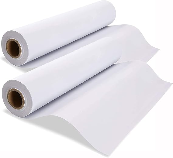 Easel Paper Roll, 2PCS, 43CM x 15M Drawing Paper, 17-Inch by 49-Feet Art Paper Roll Replacement for Kid's Art Easel Paper, Arts & Crafts, Bond Paper (2pc Rolls)