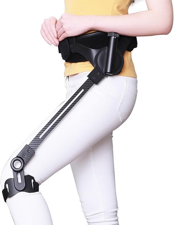 Exoskeleton Walking Aid - Bionic Leg Walking Assist for Elderly & Disabled, 3 Adjustable Strength Levels, Motorized Mobility Aid for Leg Rehab Training, Hiking & Climbing Stairs Support Left L