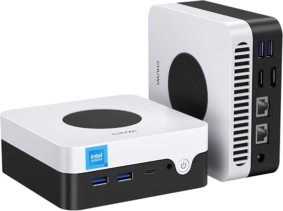 CHUWI LarkBox X Mini PC, Intel i3-1220P (Beats i7-1185G7), 10C/12T, Max 4.4GHz, 8GB RAM 256GB SSD, Triple 4K Display, Mini Desktop Computer, HDMI, WiFi 6, BT5.2, USB 3.2, Dual LAN, VESA