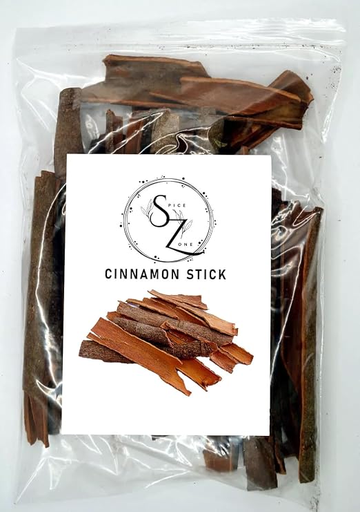 Spice Zone Cinnamon Sticks, Premium Cassia Bark Dalchini Taj (450 gram)