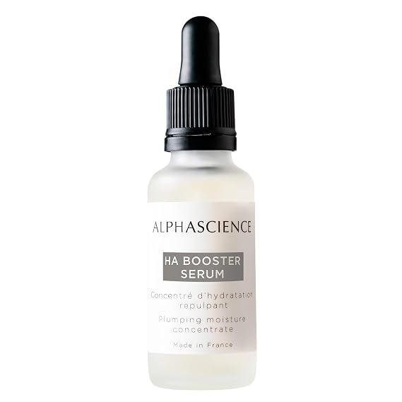 ALPHASCIENCE HA Booster Serum - Plumping Moisture - Hydrating & Smoothing - Skincare for Dryness & Wrinkles - Free of Fragrances, Preservatives, and Alcohol - 30 ml / 1 fl. oz.