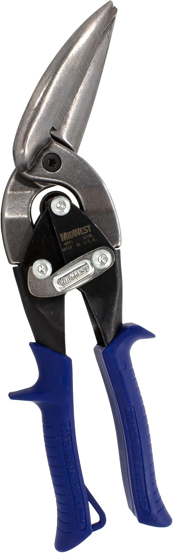 MIDWEST Power Cutter Aviation Snips, Straight Long Cut Offset