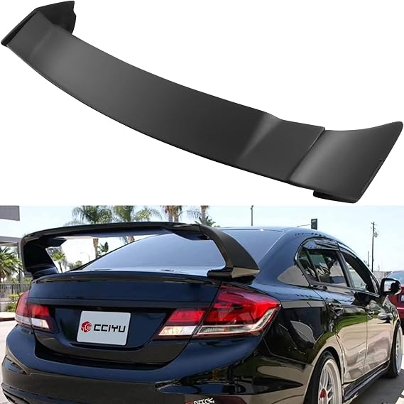 cciyu Rear Spoiler for Honda for Civic 2012-2015