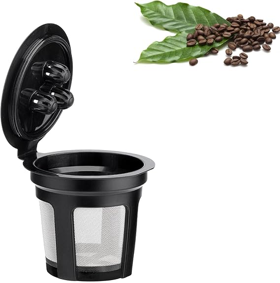 Reusable Coffee Pods, 3 Hole Empty Capsule Replacement, Reusable K Cups Coffee Filter, Plastic Coffee Capsule Filter