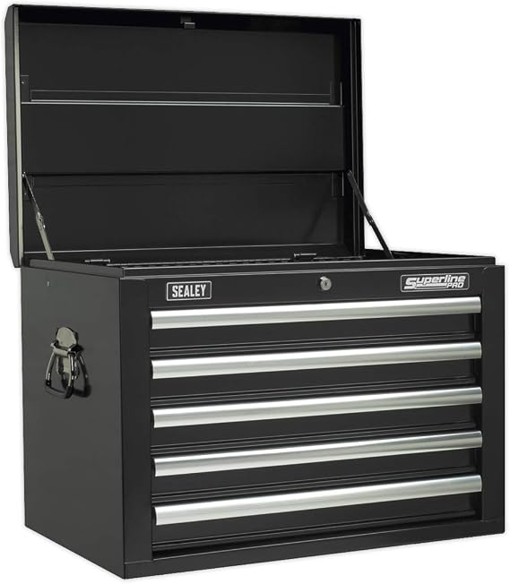Sealey Ap26059Tb Topchest 5 Drawer With Ball Bearing Runners - Black