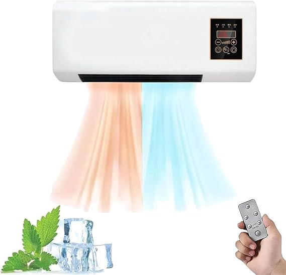 Ductless Air Conditioners,wall Ac Unit No Windows Needed, Fast Natural Wind/heating,2000w,portable Wall Mounted Air Conditioner,wall Mounted with Remote Control & Timer