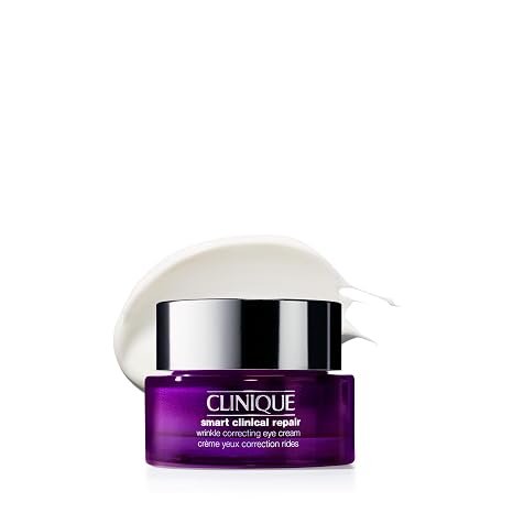 Clinique Smart Clinical Repair Wrinkle Correcting Eye Cream With Hyaluronic Acid + Peptides | Anti-Aging, Hydrating + Depuffing