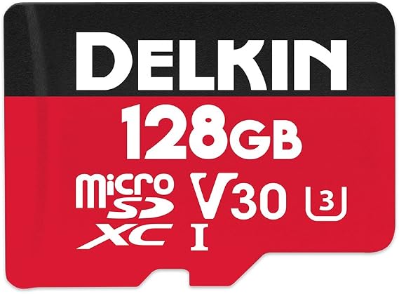 Delkin Devices 128GB Select microSDXC UHS-I (V30) Memory Card (DDMSDR500128) | UHS-I, V30