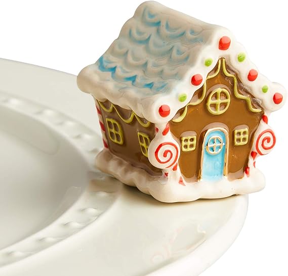 Nora Fleming Hand-Painted Mini: Candyland Lane (Gingerbread House) A218