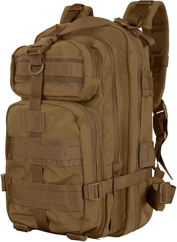 Condor Outdoor Products Compact Company Assault Pack, Coyote Brown