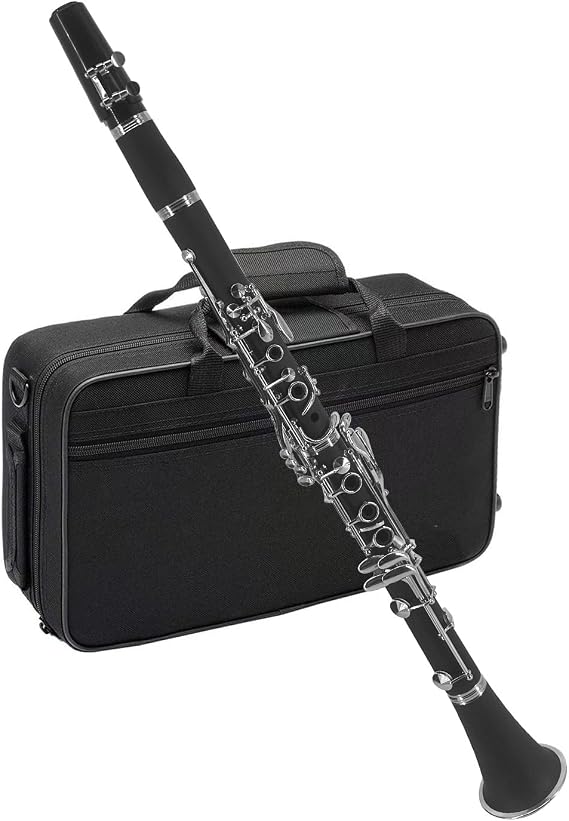 Btuty Bb Clarinet ABS Binocular With 10 Reeds, Cleaning Cloth, Gloves