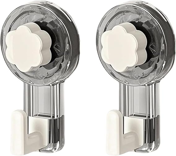 Suction Cup Hook, Extra Strong, Towel Holder, No Drilling, Vacuum Suction Cups with Hooks for Bathroom and Kitchen, Strong Hold on Glass, Tiles, Metal