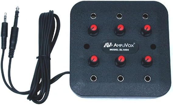 Amplivox 6 Station Headphone Jack Box