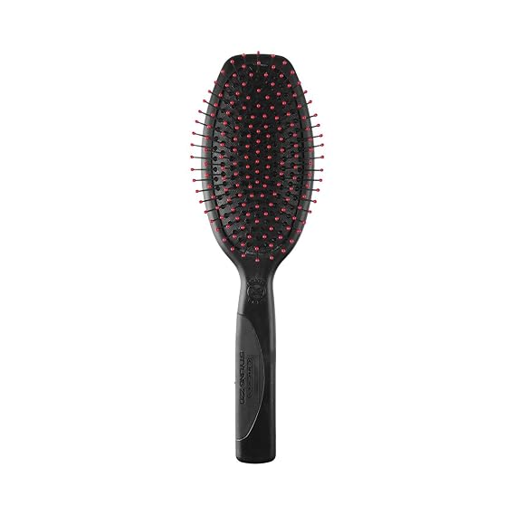 Cricket Static Free Cushion Styling 220 Hair Brush - Smoothing, Detangling, and Frizz-Free Styling - Anti-Static Metal Bristles for Thick, Curly, and Heavy Hair