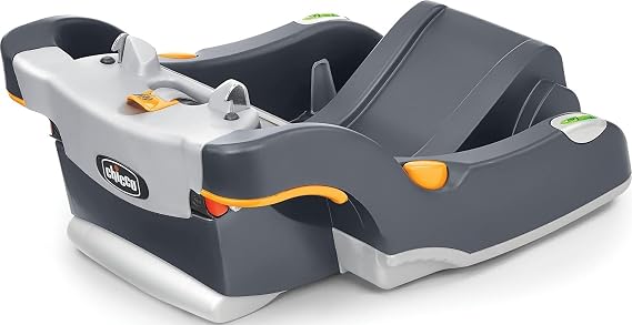 Chicco KeyFit Infant Car Seat Base, Stay-in-Car Rear-Facing Base | Anthracite/Grey, SuperCinch LATCH tightener, ReclineSure leveling foot, bubble levels, fits KeyFit and KeyFit 30 baby seat