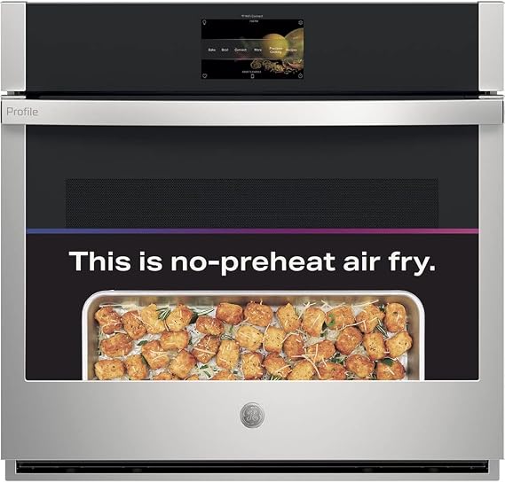 GE Profile PTS7000SNSS 30-Inch Built-In Convection Wall Oven with Air Fry, Stainless Steel