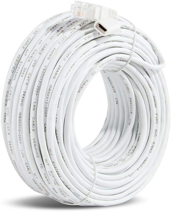 Zmodo W-USB030 98ft Network Cable for sPoE NVR Kit with USB Port