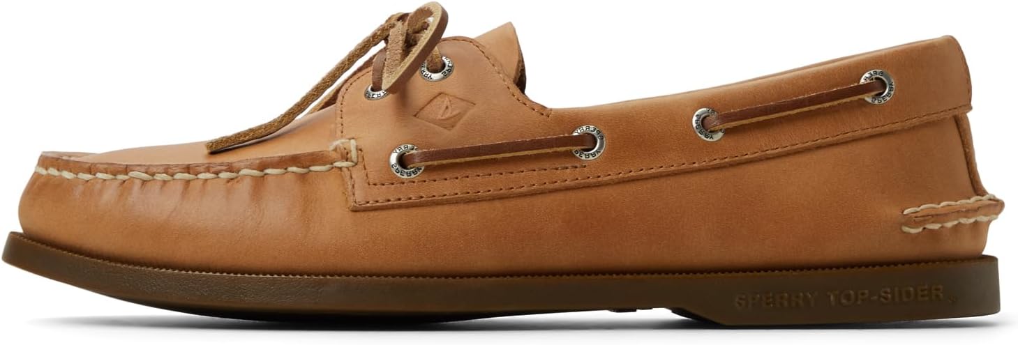 Sperry Men's Authentic Original 2-Eye Leather Boat Shoe, Royal Brown, 8.5 W | Casual Shoes
