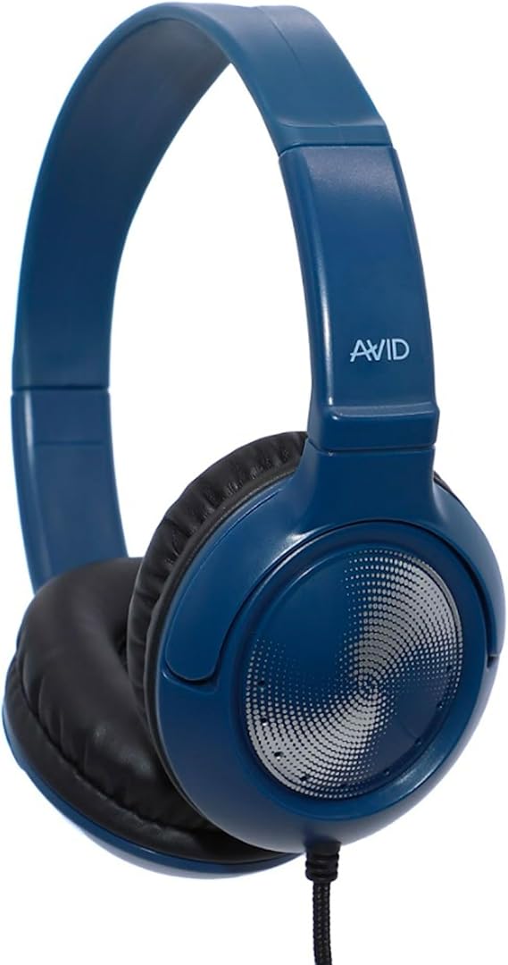 Avid AE-54 Blue Headphone, TRS 3.5mm Plug, No Mic (20 Pack)