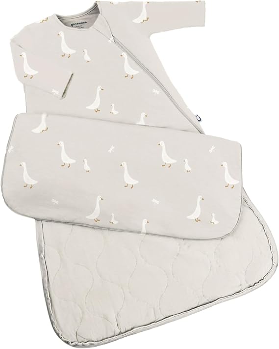 GUNAMUNA Unisex Long-Sleeve Sleep Sack, Wearable Sleep Bag for Toddlers and Babies, Soft Rayon