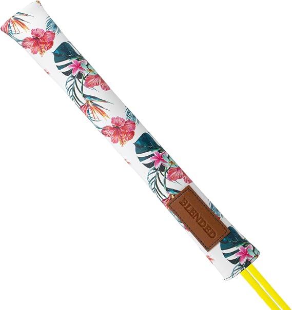 Golf Alignment Stick Cover Premium Leather Perfect Cover for Alignment Sticks Stylish Design Alignment Sticks Holder Golf Club Protector Holds 2 Sticks (for Golf Alignment Stick)