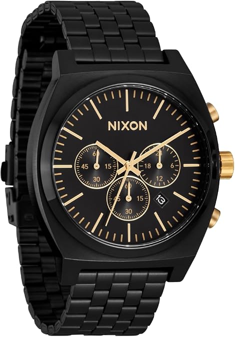NIXON Time Teller Chrono A972-100m Water Resistant Analog Chronograph Watch