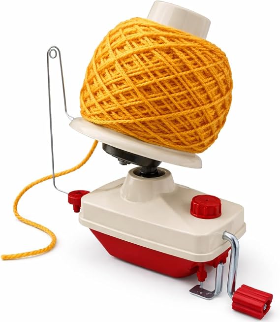 ClarArti - Yarn Winder for Crocheting & Knitting Manual Yarn Ball Winder for Yarn Cakes Quick, Quiet Yarn Cake Winder with Table Clamp