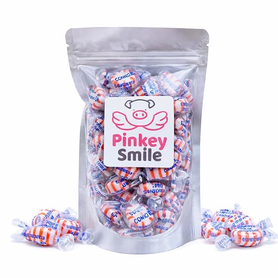 Sugar Free Peppermint Starlights Hard Candy Bulk Old Fashioned Peppermint Candy Individually Wrapped (1/2 LB)