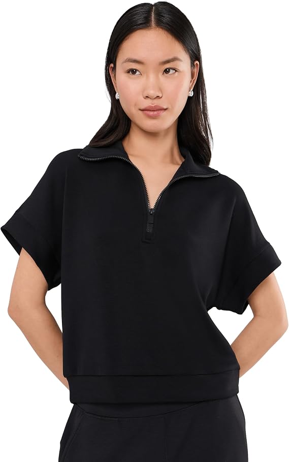Liverpool Women's Soft Plush Half Zip Popover Top
