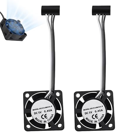 2pcs Extruder Hotend Cooling Fans for Bambu Lab P1P/P1S 3D Printer | High-Speed Silent 3D Printer Cooling Fan Accessories Parts for Fast Heat Dissipation