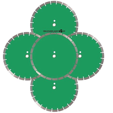 5 Pack 14" Diamond Saw Blades 15mm Segment to Cut: Brick, Block, Concrete, Stone Other Hard Materials