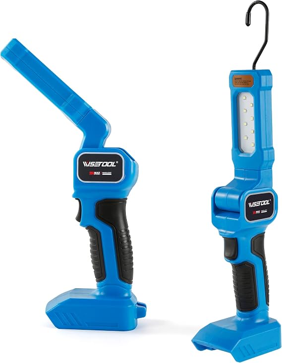 20V Cordless Rotating Work Light,Portable Underhood LED Work Light with 360 Swivel Hook,Automotive Trouble Light for Mechanics,Camping,Home,Emergency(Battery Not Included, Light Only)