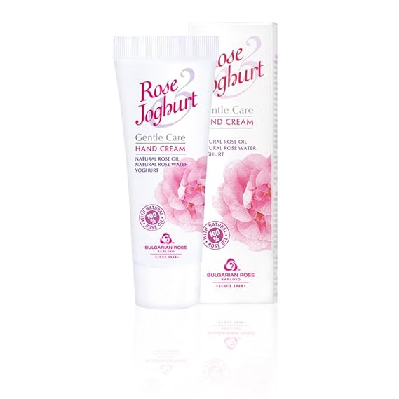 Bulgarian ROSE YOGURT HAND CREAM WITH NATURAL ROSE OIL, YOGURT, ARGAN OIL, SQUALANCE 75ML
