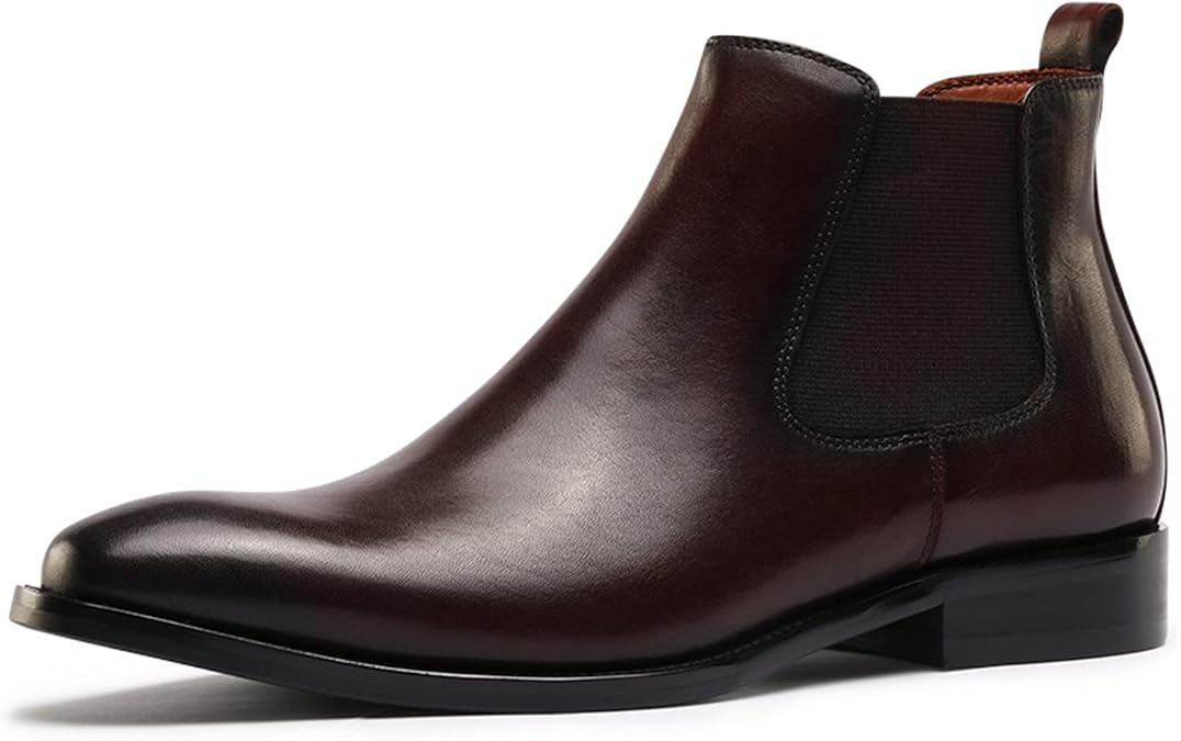 Chelsea Boots for Men Genuine Leather Casual